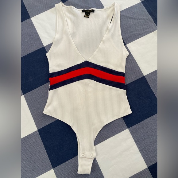 Revamped Tops - ❗️Last Chance Item❗️Deep-V Thong Bodysuit